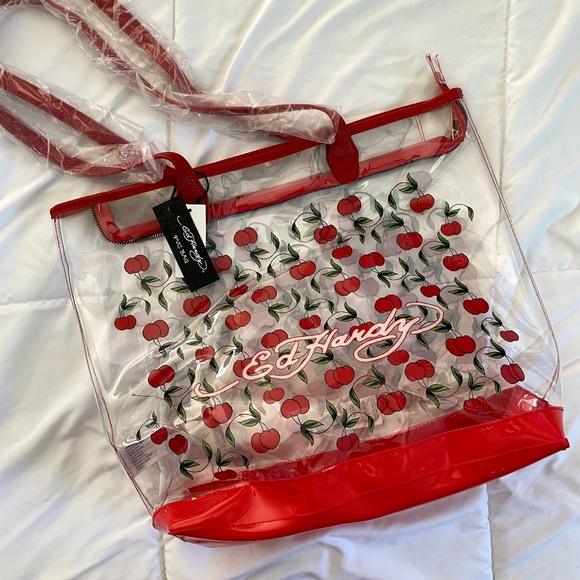 Ed Hardy PVC Bag/Tote - Picture 1 of 3